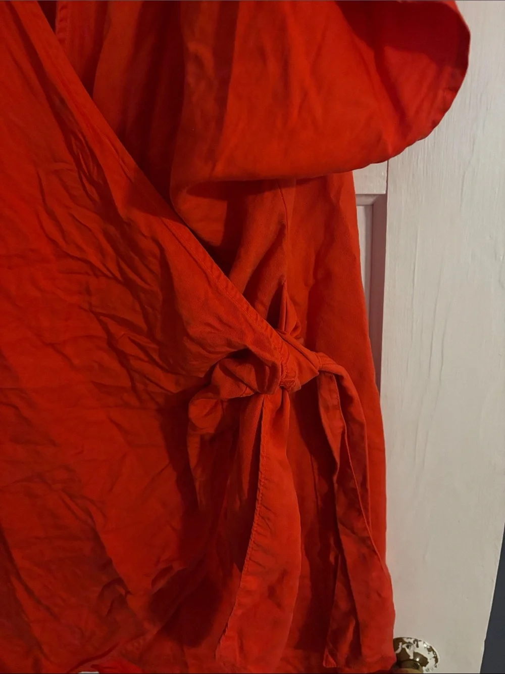 Red Wrap Dress - Picture 4 of 5